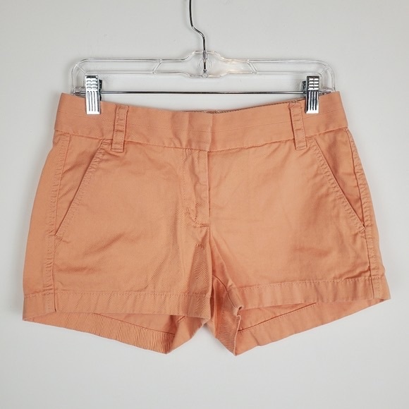 J.Crew 3” Broken-in Chino Short in peach, size 0 - Picture 1 of 5